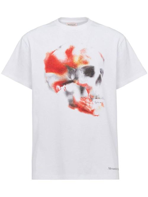 Men's T-shirt with print. Alexander McQueen | 776336QTAAL0961